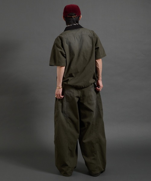 Perushu(ペルーシュ)の「vintage washed wide curve pants ビンテージライクワイドカーブパンツ(その他パンツ・メンズ・ダークグレー/カーキ/ネイビー/チャコールグレー・LARGE/MEDIUM/SMALL)」の18枚目の写真