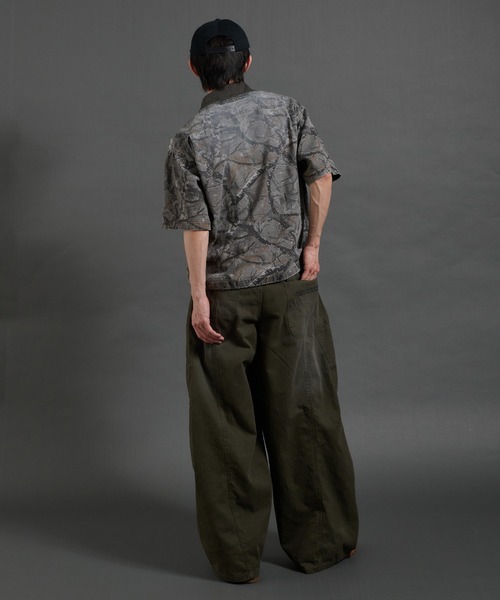Perushu(ペルーシュ)の「vintage washed wide curve pants ビンテージライクワイドカーブパンツ(その他パンツ・メンズ・ダークグレー/カーキ/ネイビー/チャコールグレー・LARGE/MEDIUM/SMALL)」の14枚目の写真