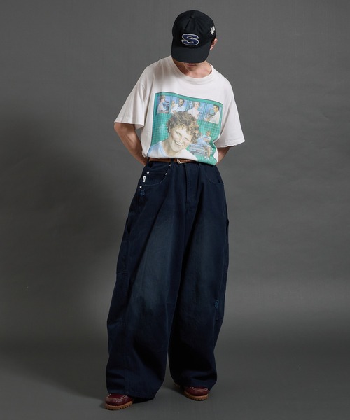 Perushu(ペルーシュ)の「vintage washed wide curve pants ビンテージライクワイドカーブパンツ(その他パンツ・メンズ・ダークグレー/カーキ/ネイビー/チャコールグレー・LARGE/MEDIUM/SMALL)」の9枚目の写真