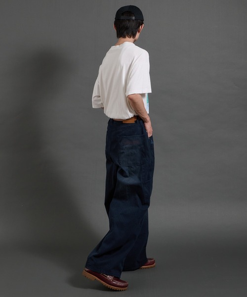 Perushu(ペルーシュ)の「vintage washed wide curve pants ビンテージライクワイドカーブパンツ(その他パンツ・メンズ・ダークグレー/カーキ/ネイビー/チャコールグレー・LARGE/MEDIUM/SMALL)」の10枚目の写真