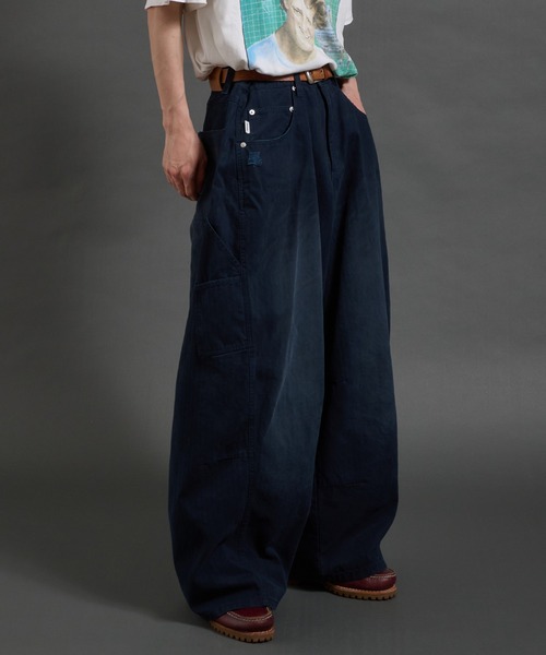Perushu(ペルーシュ)の「vintage washed wide curve pants ビンテージライクワイドカーブパンツ(その他パンツ・メンズ・ダークグレー/カーキ/ネイビー/チャコールグレー・LARGE/MEDIUM/SMALL)」の17枚目の写真