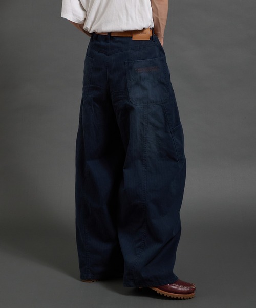 Perushu(ペルーシュ)の「vintage washed wide curve pants ビンテージライクワイドカーブパンツ(その他パンツ・メンズ・ダークグレー/カーキ/ネイビー/チャコールグレー・LARGE/MEDIUM/SMALL)」の6枚目の写真