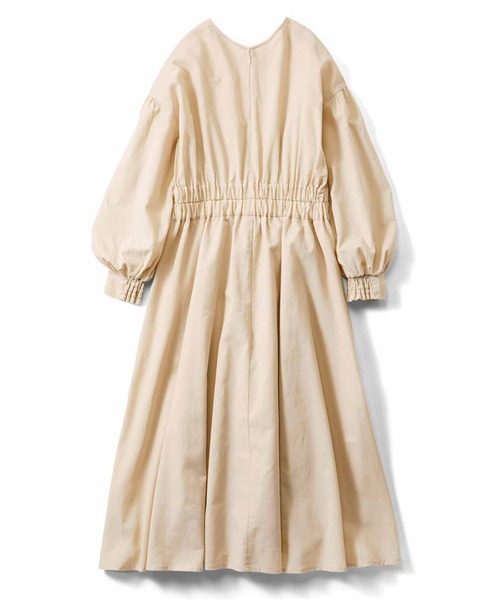 IEDIT（イディット）の「ＩＥＤＩＴ　きくちあつこさんコラボ　コットンリネンのヴィンテージ風ワンピース（ワンピース・レディース・ブラック/ライトベージュ・MP/M/L/LL/3L）」の10枚目の写真