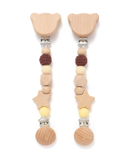 SLAP SLIP BABY(スラップスリップベビー)の「アニマルクマウサギ恐竜木製マルチクリップベビー(その他ベビー用品・キッズ・グリーン/ピンク/イエロー・FREE)」の12枚目の写真