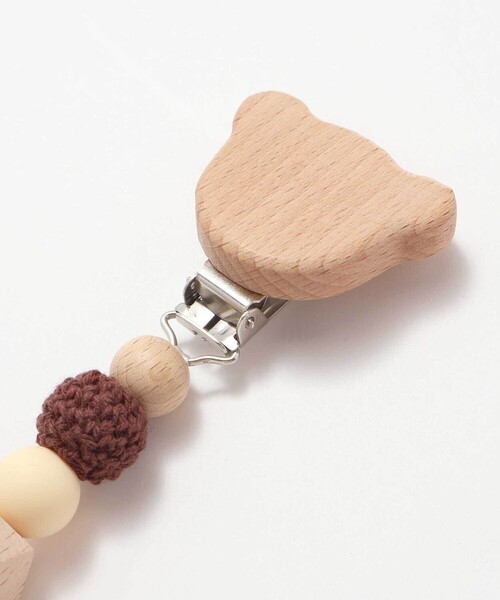 SLAP SLIP BABY(スラップスリップベビー)の「アニマルクマウサギ恐竜木製マルチクリップベビー(その他ベビー用品・キッズ・グリーン/ピンク/イエロー・FREE)」の14枚目の写真