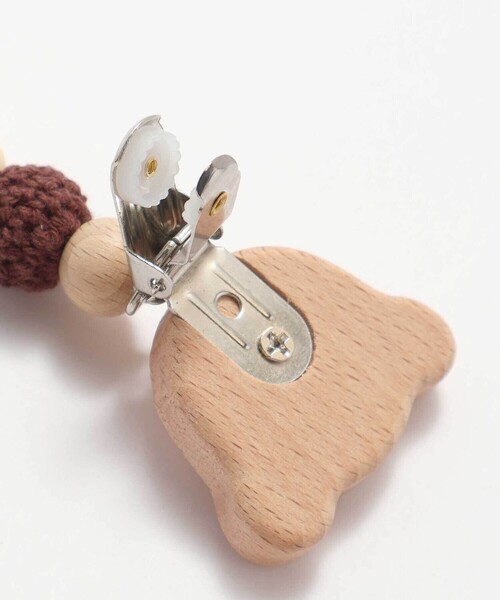 SLAP SLIP BABY(スラップスリップベビー)の「アニマルクマウサギ恐竜木製マルチクリップベビー(その他ベビー用品・キッズ・グリーン/ピンク/イエロー・FREE)」の5枚目の写真