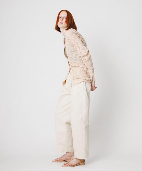 LAATO（ラート）の「fukure cardigan（カーディガン/ボレロ・レディース・オフホワイト/ブラック・FREE）」の22枚目の写真