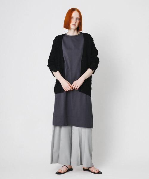 LAATO（ラート）の「fukure cardigan（カーディガン/ボレロ・レディース・オフホワイト/ブラック・FREE）」の9枚目の写真