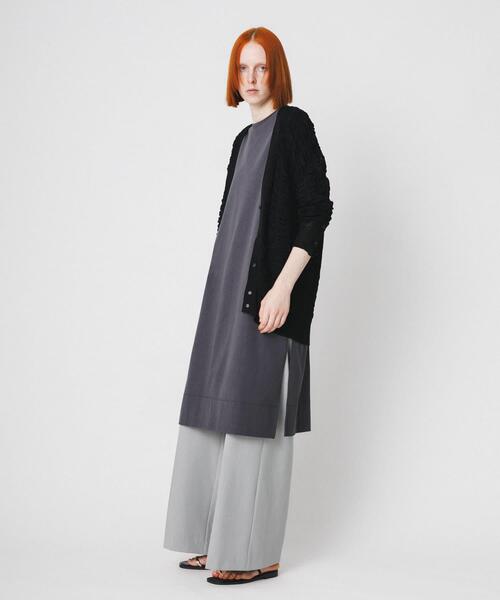 LAATO（ラート）の「fukure cardigan（カーディガン/ボレロ・レディース・オフホワイト/ブラック・FREE）」の8枚目の写真