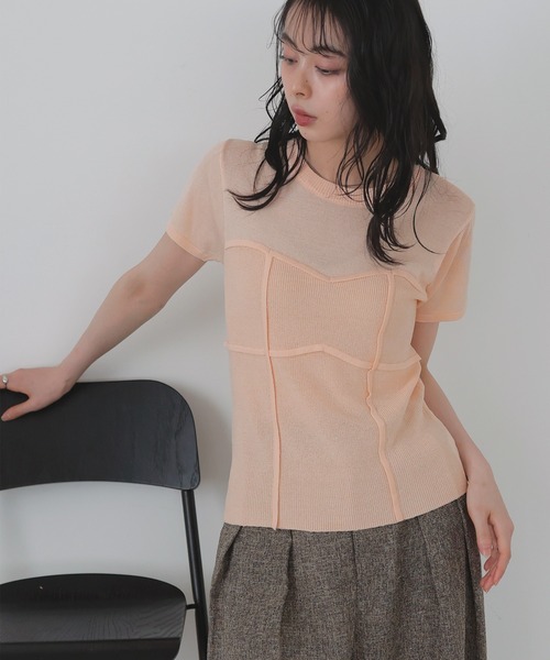 ビスチェデザインサマーニット（Tシャツ/カットソー）｜LIAN