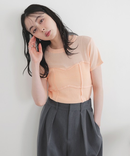【ビンテージ】made in california サマーニットです。 セール】メッシュサマーニットトップス（ニット/セーター）｜VIS