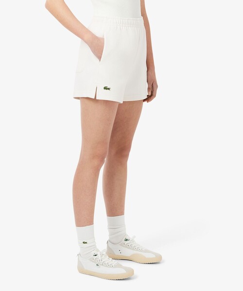 LACOSTE(ラコステ)の「ダブルフェイス鹿の子地ショートパンツ(その他パンツ・レディース・ホワイト・36/38)」の1枚目の写真