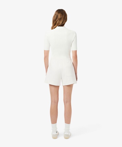 LACOSTE(ラコステ)の「ダブルフェイス鹿の子地ショートパンツ(その他パンツ・レディース・ホワイト・36/38)」の3枚目の写真