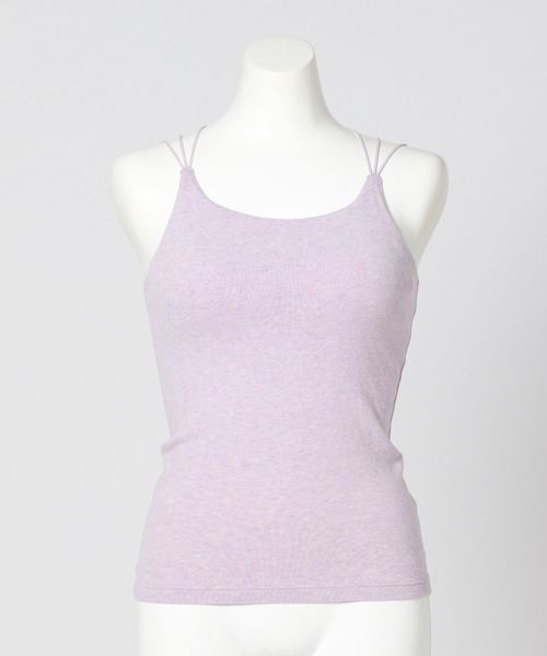 bijorie（ビジュリィ）の「【bijorie】カップ付き モチモチコットンバッククロスキャミ／NEW BASIC series（インナーウェア/肌着・レディース・ブラック/ナチュラル/ラベンダー・MEDIUM/LARGE/LG）」の10枚目の写真