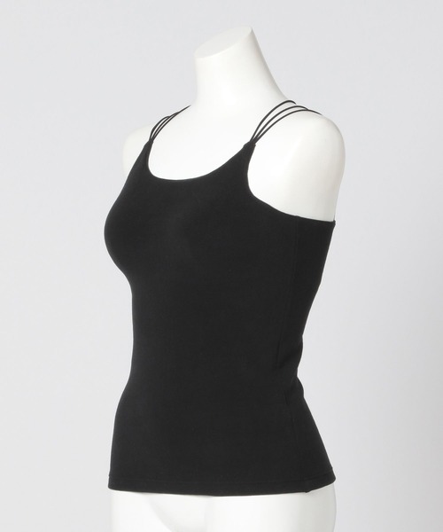 bijorie（ビジュリィ）の「【bijorie】カップ付き モチモチコットンバッククロスキャミ／NEW BASIC series（インナーウェア/肌着・レディース・ブラック/ナチュラル/ラベンダー・MEDIUM/LARGE/LG）」の11枚目の写真
