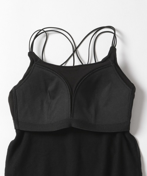 bijorie（ビジュリィ）の「【bijorie】カップ付き モチモチコットンバッククロスキャミ／NEW BASIC series（インナーウェア/肌着・レディース・ブラック/ナチュラル/ラベンダー・MEDIUM/LARGE/LG）」の13枚目の写真