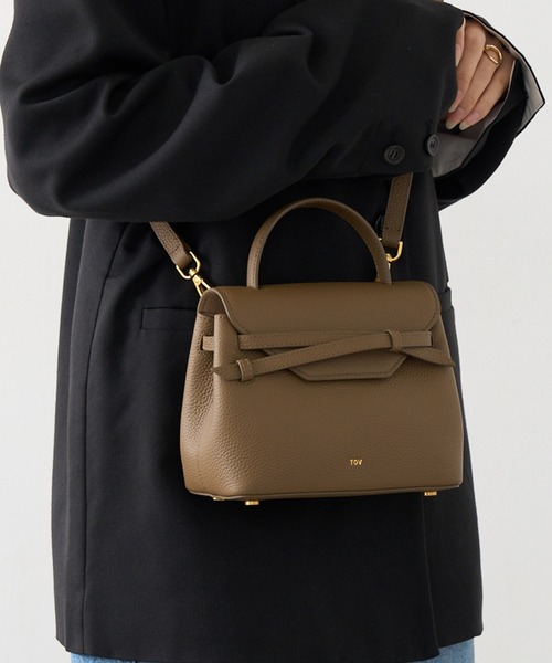 tov(トーヴ)の「【TOV】26SS新作 MIMI MINI(ハンドバッグ・レディース・グレイッシュベージュ/サックスブルー/ブラック/キャメル/ブラック系その他2/ホワイト/ブラウン/ピンク/ミント/ダークブラウン・FREE)」の6枚目の写真