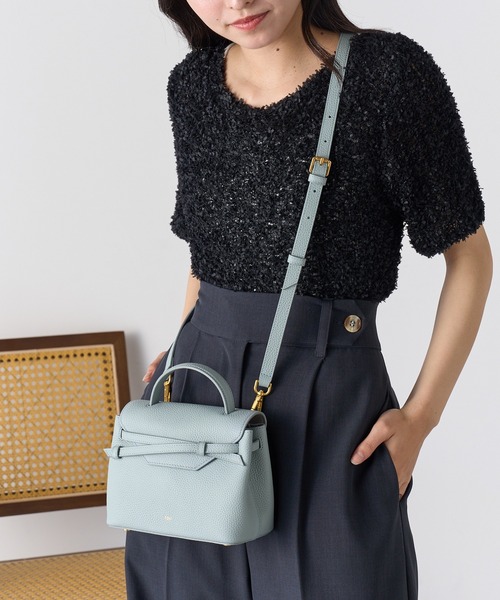 tov(トーヴ)の「【TOV】26SS新作 MIMI MINI(ハンドバッグ・レディース・グレイッシュベージュ/サックスブルー/ブラック/キャメル/ブラック系その他2/ホワイト/ブラウン/ピンク/ミント/ダークブラウン・FREE)」の15枚目の写真