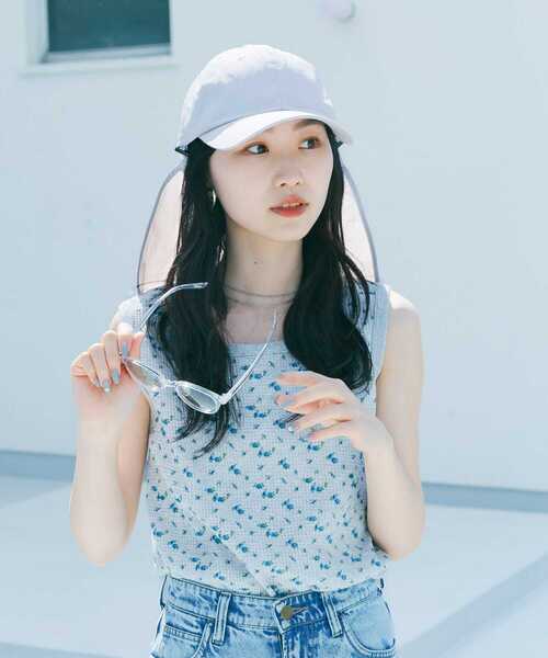 SMELLY(スメリー)の「『撥水/UVカット』サンシェードキャップ(キャップ・レディース・ブラック/グレー・-)」の9枚目の写真