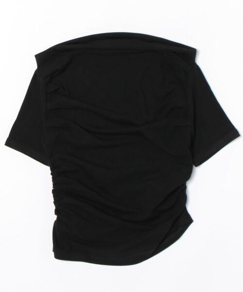 ANAP（アナップ）の「ドレープネック アシンメトリー オフショル トップス（Tシャツ/カットソー・レディース・グレー/ブラック/ホワイト・FREE）」の8枚目の写真