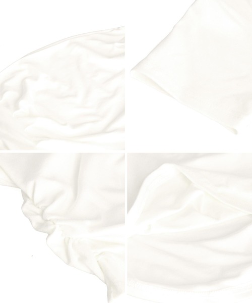 ANAP（アナップ）の「ドレープネック アシンメトリー オフショル トップス（Tシャツ/カットソー・レディース・グレー/ブラック/ホワイト・FREE）」の4枚目の写真