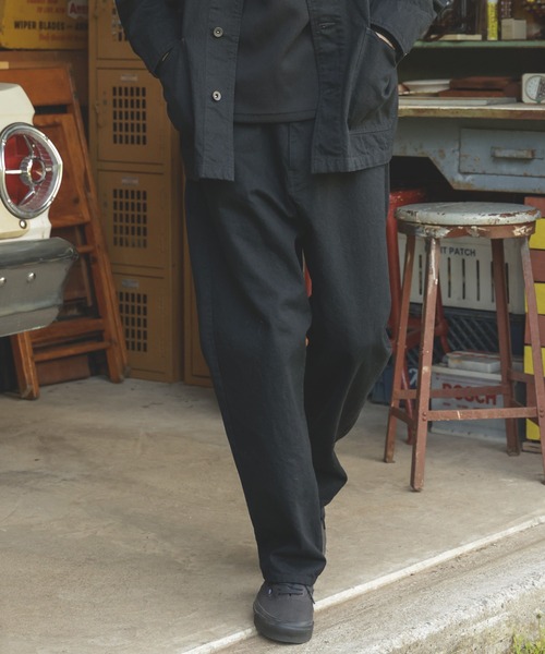 MR.OLIVE（ミスターオリーブ）の「RINSE WASH 12oz CRUNCH DEINIM / WIDE TAPERED BELTED JEANS（デニムパンツ・メンズ・ブラック/インディゴブルー・SMALL/MEDIUM/LARGE）」の19枚目の写真