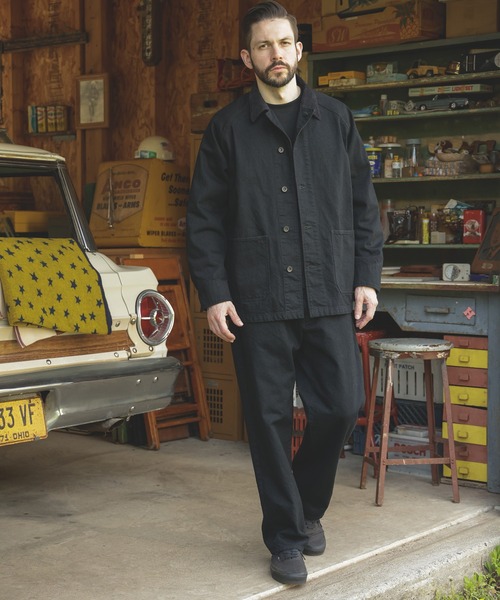 MR.OLIVE（ミスターオリーブ）の「RINSE WASH 12oz CRUNCH DEINIM / WIDE TAPERED BELTED JEANS（デニムパンツ・メンズ・ブラック/インディゴブルー・SMALL/MEDIUM/LARGE）」の18枚目の写真