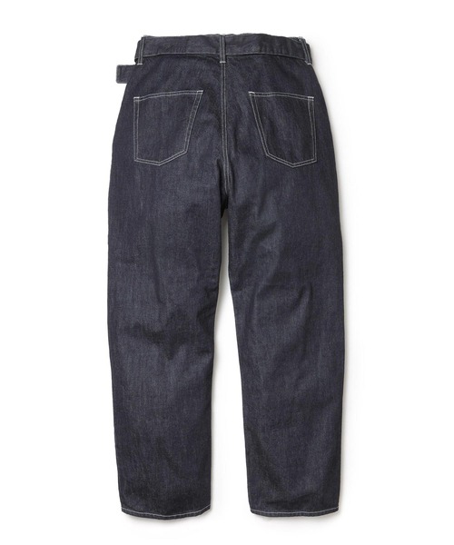 MR.OLIVE（ミスターオリーブ）の「RINSE WASH 12oz CRUNCH DEINIM / WIDE TAPERED BELTED JEANS（デニムパンツ・メンズ・ブラック/インディゴブルー・SMALL/MEDIUM/LARGE）」の16枚目の写真