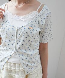 MAJESTIC LEGON | キャミレイヤードライク半袖トップス(Tシャツ/カットソー)