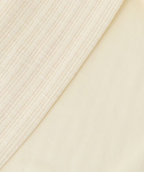 MAJESTIC LEGON（マジェスティックレゴン）の「キャミレイヤードライク半袖トップス（Tシャツ/カットソー・レディース・アイボリー/ブラック系その他/ホワイト系その他2/ピンク系その他2/ブルー系その他2・MEDIUM）」の9枚目の写真