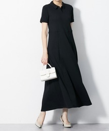 slattgir | 高身長 吸汗速乾・UVカットポロマキシワンピース (トールサイズ)(ワンピース)