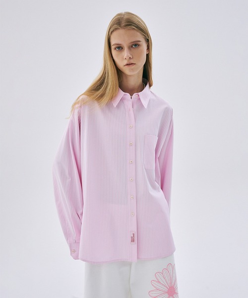 COTTON OVERSIZED SHIRT STRIPE（シャツ/ブラウス）｜Mardi