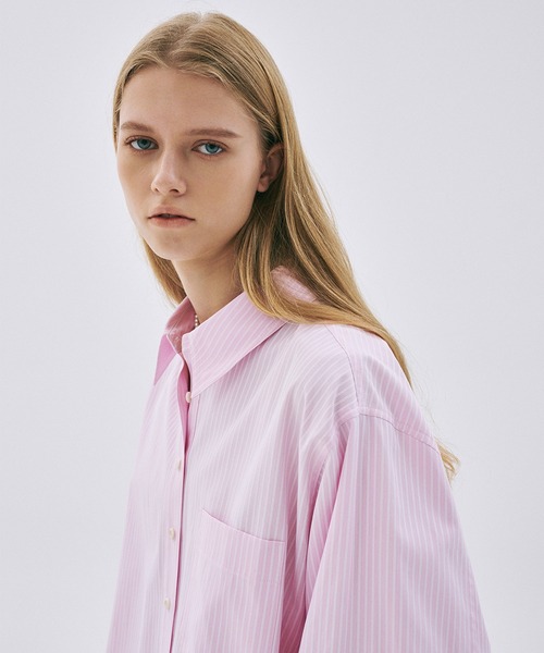 COTTON OVERSIZED SHIRT STRIPE（シャツ/ブラウス）｜Mardi