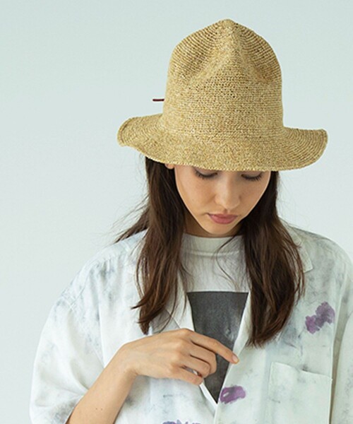 FREAK'S STORE（フリークスストア）の「PAPER CROCHE MT.HAT ペーパークロシェマウンテンハット（ハット・メンズ・ブラウン/ブラック・ONE SIZE）」の2枚目の写真