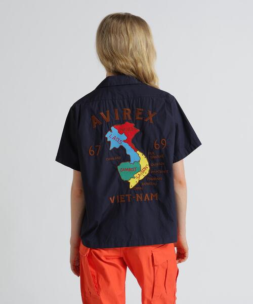 AVIREX(アヴィレックス)の「《WEB&DEPOT限定》 VIETNAM SHIRT(シャツ/ブラウス・メンズ・ネイビー/ブラック/オリーブ系・F)」の7枚目の写真