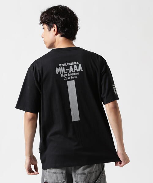 AVIREX（アヴィレックス）の「《WEB&DEPOT限定》"SMJ 101" T-SHIRT / 半袖Tシャツ / AVIREX / アヴィレックス（Tシャツ/カットソー・メンズ・ブラック/チャコールグレー/ホワイト/ネイビー・L/2XL/M/XL）」の8枚目の写真