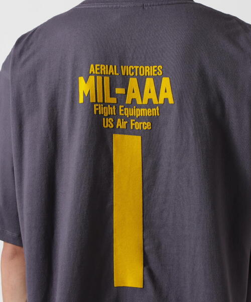 AVIREX（アヴィレックス）の「《WEB&DEPOT限定》"SMJ 101" T-SHIRT / 半袖Tシャツ / AVIREX / アヴィレックス（Tシャツ/カットソー・メンズ・ブラック/チャコールグレー/ホワイト/ネイビー・L/2XL/M/XL）」の6枚目の写真