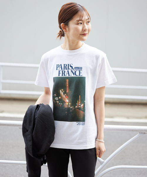 SLOBE IENA（スローブイエナ）の「《追加》PARIS NIGHT フォトTEE（Tシャツ/カットソー・レディース・ホワイト・FREE）」の11枚目の写真