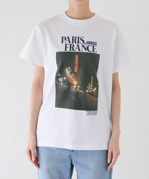SLOBE IENA（スローブイエナ）の「《追加》PARIS NIGHT フォトTEE（Tシャツ/カットソー・レディース・ホワイト・FREE）」の16枚目の写真
