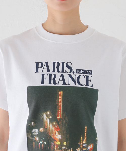 SLOBE IENA（スローブイエナ）の「《追加》PARIS NIGHT フォトTEE（Tシャツ/カットソー・レディース・ホワイト・FREE）」の19枚目の写真