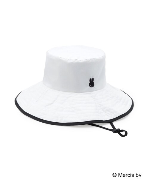 OPAQUE.CLIP(オペークドットクリップ)の「【miffyコラボ】ポケッタブルアドベンチャーハット(ハット・レディース・オフホワイト/ブラック・00)」の1枚目の写真