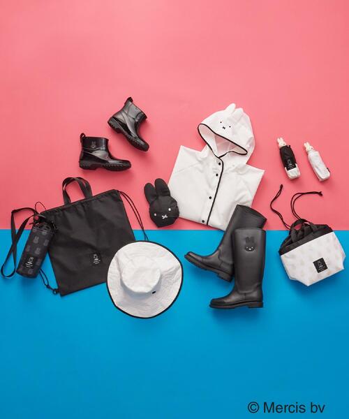 OPAQUE.CLIP(オペークドットクリップ)の「【miffyコラボ】ポケッタブルアドベンチャーハット(ハット・レディース・オフホワイト/ブラック・00)」の5枚目の写真