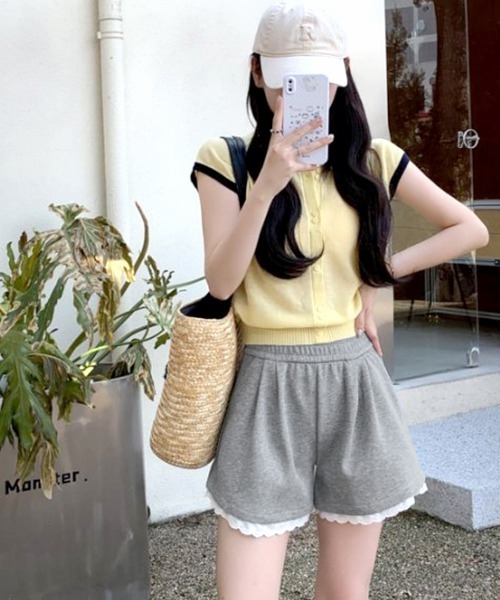 マーズ同型　レースショートパンツ レースレイヤードバイカーショートパンツ（MA）（その他パンツ