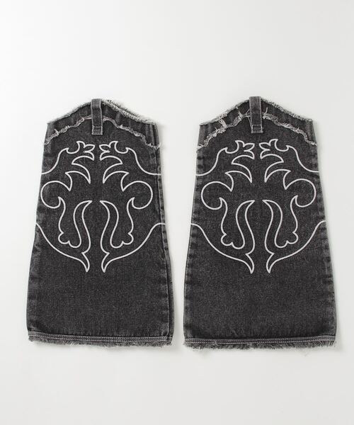セール】EMBROIDERED DENIM LEG WARMER（レッグウォーマー）｜X-girl
