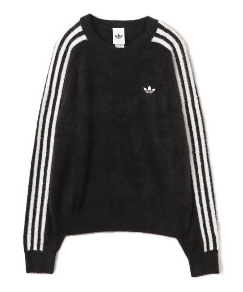adidas(アディダス)の「adidas ADICOLOR HOLIDAY KNIT SWEATER / アディダス アディカラー ホリデー ニット セーター(ニット/セーター・レディース・ブラック・S/M/L)」の1枚目の写真