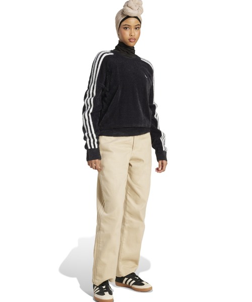 adidas(アディダス)の「adidas ADICOLOR HOLIDAY KNIT SWEATER / アディダス アディカラー ホリデー ニット セーター(ニット/セーター・レディース・ブラック・S/M/L)」の10枚目の写真