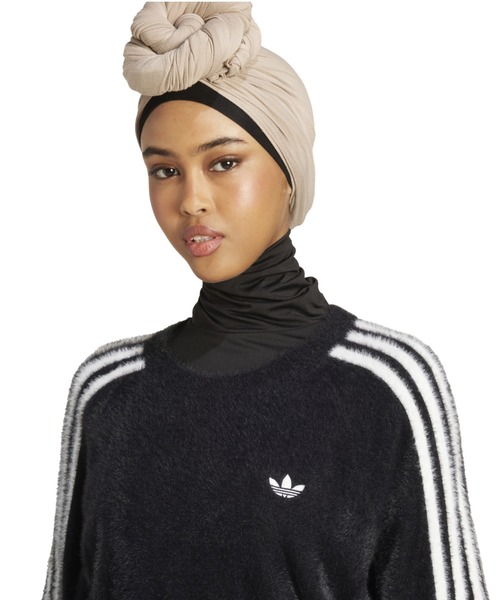 adidas(アディダス)の「adidas ADICOLOR HOLIDAY KNIT SWEATER / アディダス アディカラー ホリデー ニット セーター(ニット/セーター・レディース・ブラック・S/M/L)」の2枚目の写真