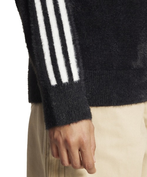 adidas(アディダス)の「adidas ADICOLOR HOLIDAY KNIT SWEATER / アディダス アディカラー ホリデー ニット セーター(ニット/セーター・レディース・ブラック・S/M/L)」の6枚目の写真