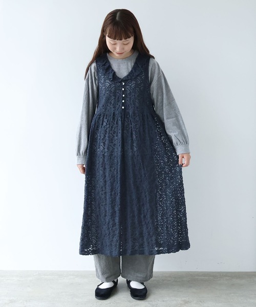 bulle de savon（ビュルデサボン）の「ラッセルレース ワンピース