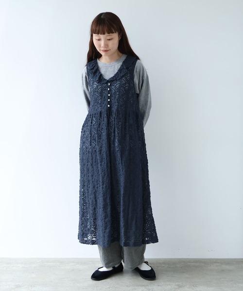 bulle de savon（ビュルデサボン）の「ラッセルレース ワンピース